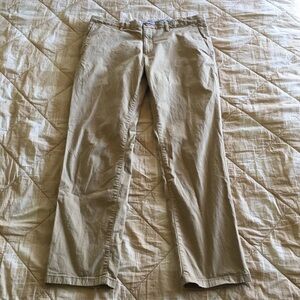 Tommy Hilfiger Organic Cotton Denton Chino Stretch Straight Fit Khaki Pants